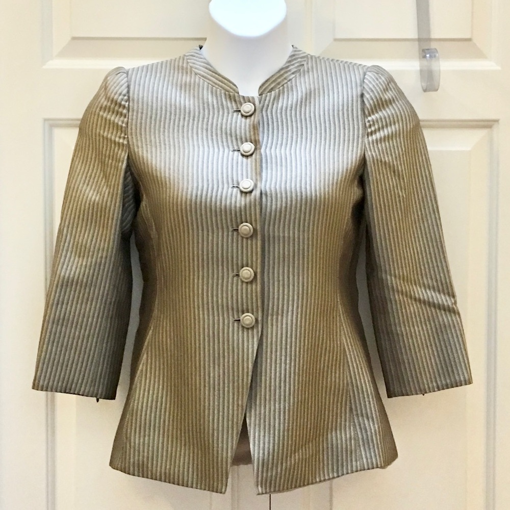 Armani Mini Herringbone Pattern Jacket - image 1